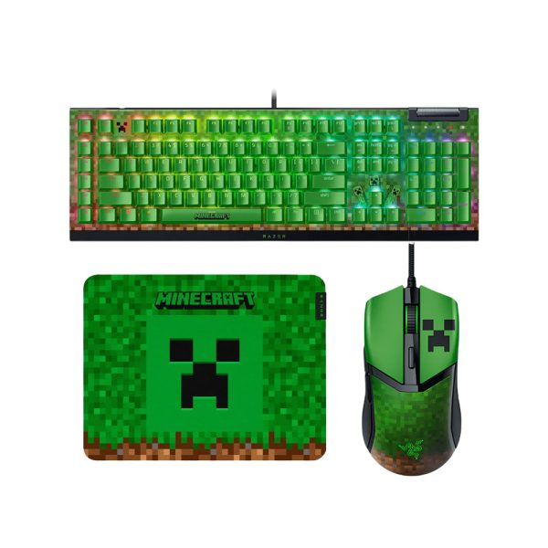 ست کومبو گیمینگ با سیم ریزر مدل Minecraft