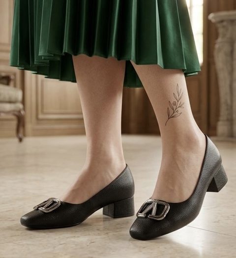 کفش پاشنه کوتاه valentino 